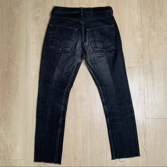 Reformation X Levis Button Fly Black Jeans Size 26 0160 - Picture 2 of 9